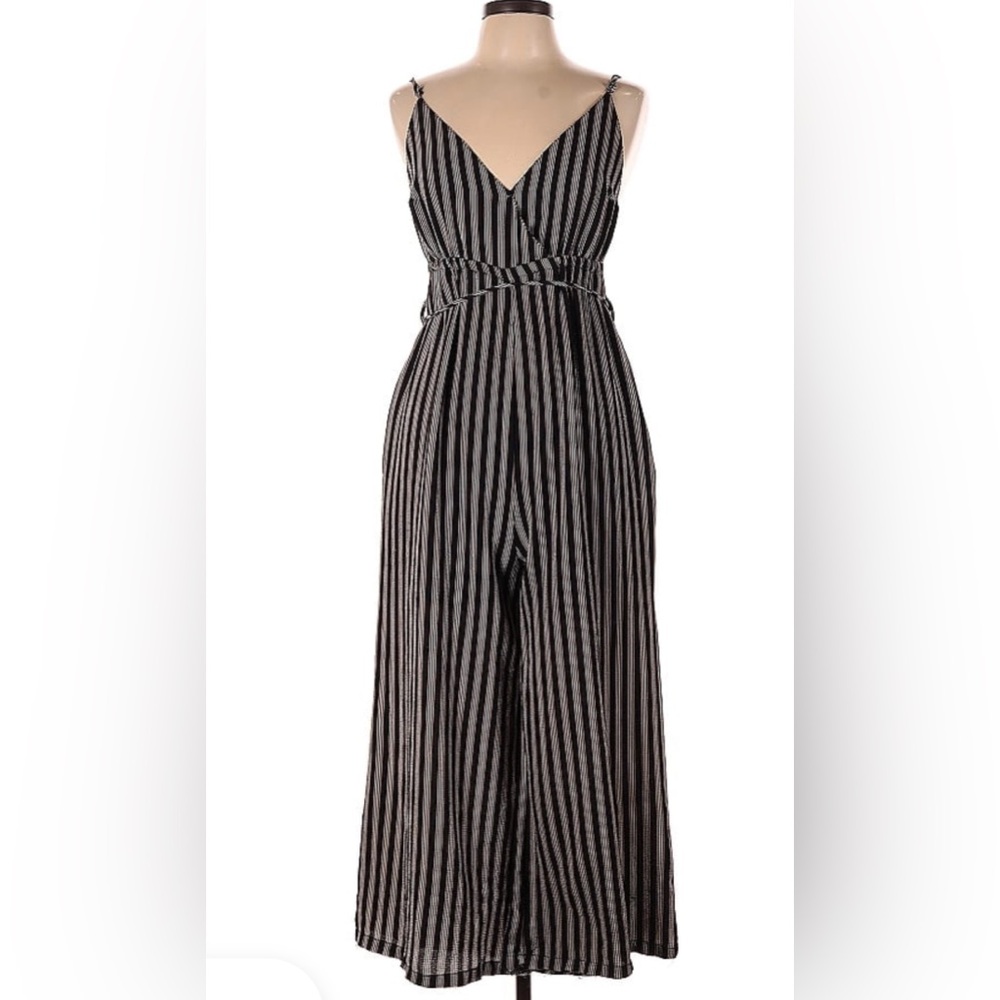 Hayden Monochrome Striped Jumpsuit